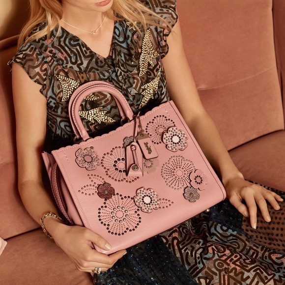Coach Handbags - Coach 1941 Rogue 31 With Tea Rose Rivets Peony